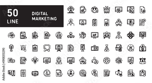 Business icons set, set of numbers and icons for web. Money, bank, contact, infographic. Icon collection
