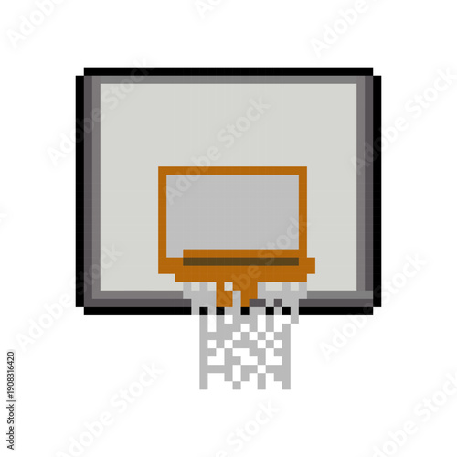 Basketball Hoop Backboard Net Pixel