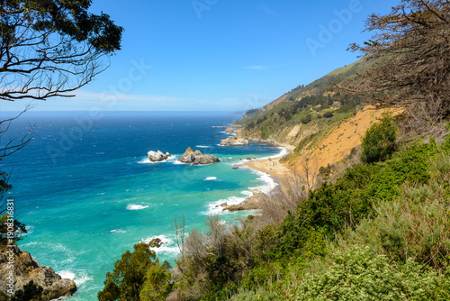 The Pacific coast at Big Sur, a stunning coastal region in California, United States