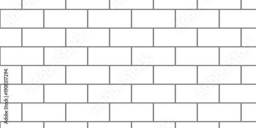 Seamless masonry road sidewalk Pavement mosaic stone concrete wall surface tiles. subway vector block rock white brick wall texture background.