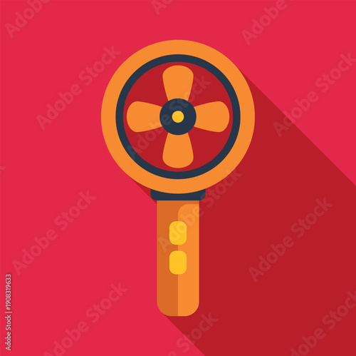 Handheld electric fan providing essential cooling for summer heat