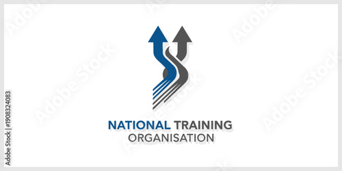 National Training Organisation Logo with Intertwined Upward Arrows