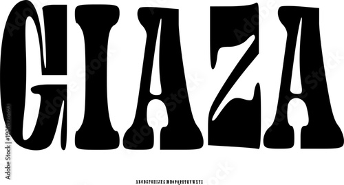 Giaza Luxury Tall Serif Font - Modern Elegant Alphabet Typeface with High Contrast for Fashion Branding, Editorial Magazines, Upscale Logos, and Sophisticated Wedding Typography Vector Illustration