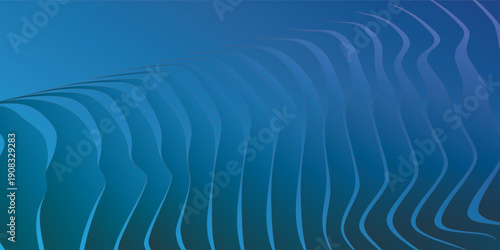 Elegant deep sea blue background with dark blue tones with wavy lines. Vector eps texture.