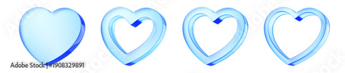 Heart, Symbol of Love and Valentine's Day - Heart Icon Isolated - 3d rendering