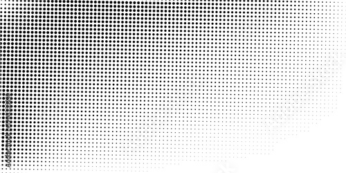 White and black halftone dots pattern color background texture grunge gradient modern