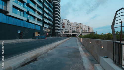 Sliema Waterfront Town in Malta on sunny day