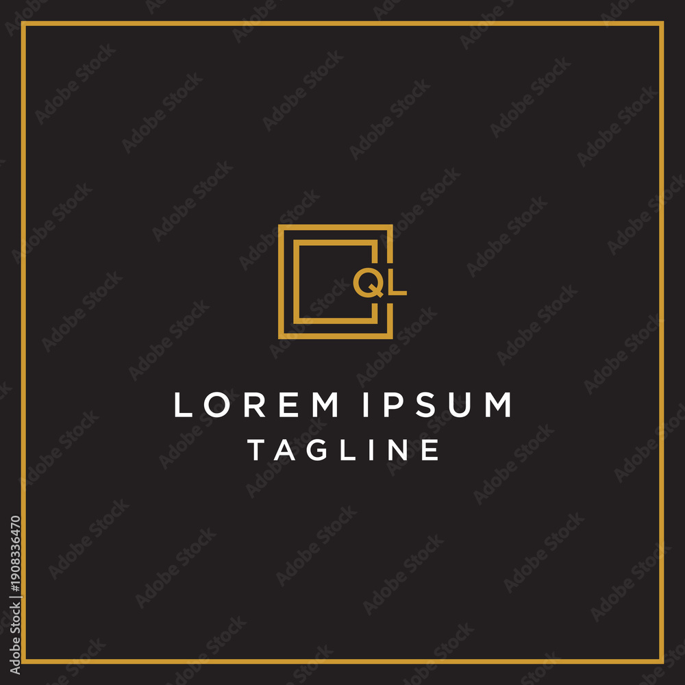 Obraz premium ql. square logo