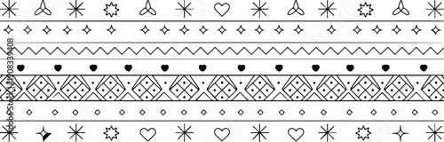 Wrought iron fence and gate black ornate floral vector design pattern decoration illustration