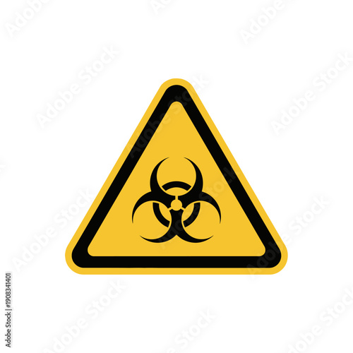 Biohazard Warning Symbol Triangle Sign - Danger Alert