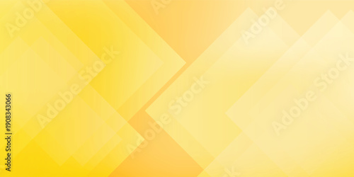 Bright Yellow Abstract Geometric Background With Diamond Shapes And Warm Gradient Lighting vector illustration eps10