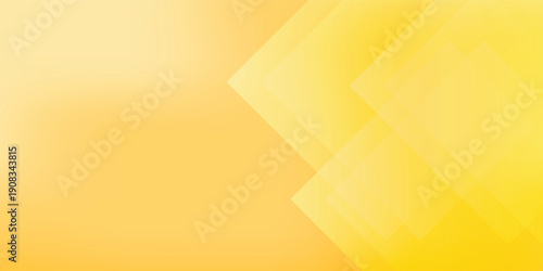 Bright Yellow Abstract Geometric Background With Diamond Shapes And Warm Gradient Lighting vector illustration