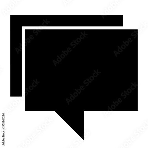 Speech bubble vector icon. Chat Illustration sign. Correspondence symbol. text logo. Design for web and app.