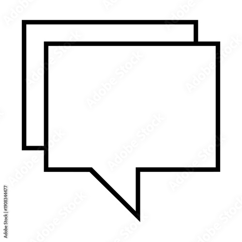 Speech bubble vector icon. Chat Illustration sign. Correspondence symbol. text logo. Design for web and app.