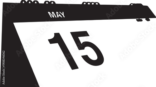 A sleek black may 15 speedometer with a modern design and clear markings