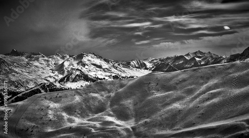 Risoul France ski resort mountain skiers