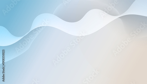 Abstract Blue and White Wavy Background.