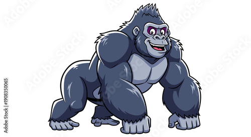 Pixel Art Gorilla Character on White Background