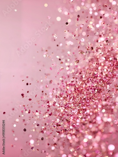 Pink glitter falling from the sky © SJarkCube