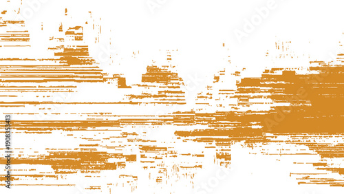 Grunge texture with orange horizontal streaks and scratches effect