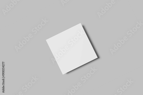 Square Business Crad Mockup Design Blank