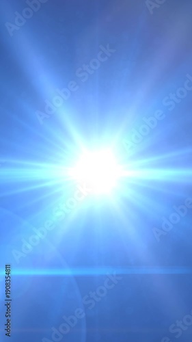 Optical lens flare effect on black backgound