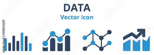 financial earnings chart icon vector