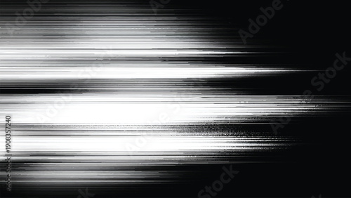 Abstract blurry white and black horizontal lines