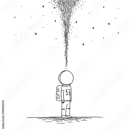 Conceptual digital art depicting a deep black void, illustrating complete light absorption and absence of visible radiation.