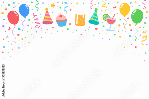 Party Time With Colorful Items