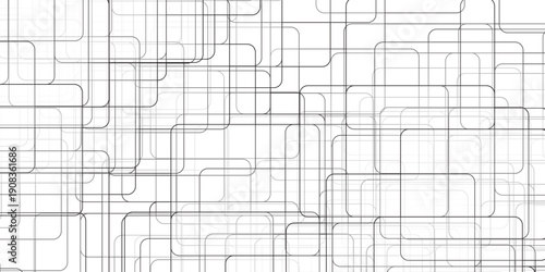 Digital geometric technology businesses illustration vector shape.  white triangle shapes layered in modern abstract pattern design. Modern and minimal concept white and gray abstract square pattern.