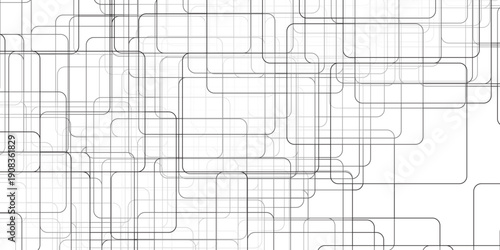 Digital geometric technology businesses illustration vector shape.  white triangle shapes layered in modern abstract pattern design. Modern and minimal concept white and gray abstract square pattern.