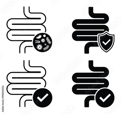 Representing gut health, bacteria, and protection