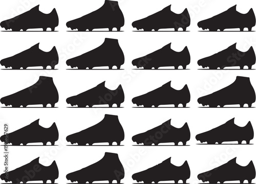 Collection of various football cleats showcasing different designs and styles