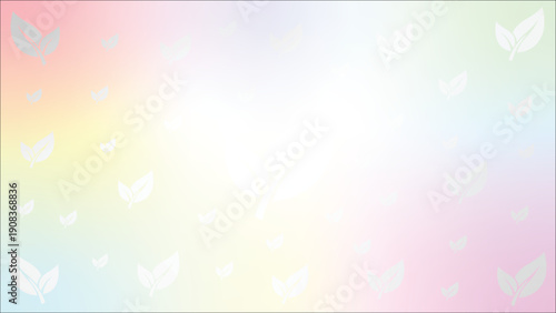 Abstract colorful floral background with stars and glowing bokeh lights, neon light effect for modern design.
