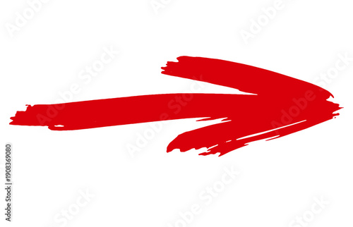 Arrow, red color, transparent background 2