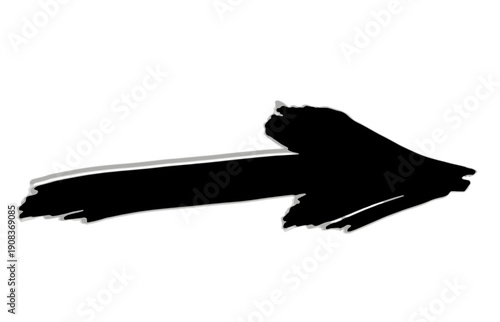 Arrow, black color, transparent background 3