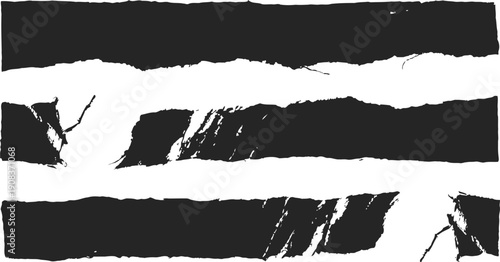 Abstract black and white grunge brush strokes distressed painted texture, rough artistic lines and stripes background