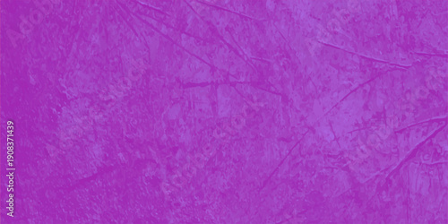 A seamless pink wall texture features a crumpled paper design with violet paint accents on an old grunge surface for a textured backdrop