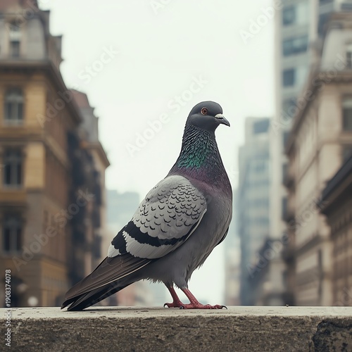 pigeon in the city