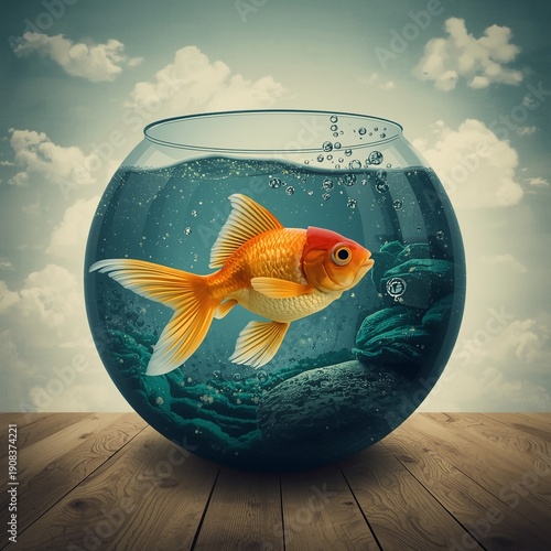 goldfish in aquarium