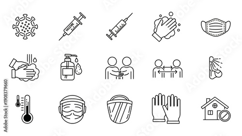 Collection of Medical and Health Icons.