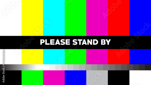 Please Stand By Retro TV Test Pattern