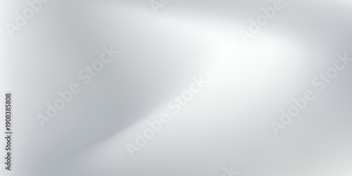 Silver foil background with metal mirror texture. Chrome gradient surface with light gloss simple