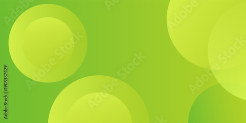 geometric background green circle simple design modern