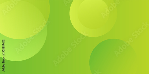 geometric background green circle simple design