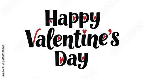 A vibrant graphic displays the text happy valentine s day with incorporated heart motifs celebrating the holiday high quality