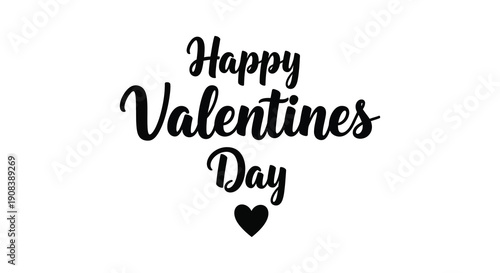 A simple graphic displaying the text happy valentines day with a small heart illustration below high quality professional