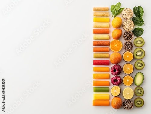 Wallpaper Mural Simplified bar graph showing RDA vs actual intake of key minerals, dietary analysis tool Torontodigital.ca