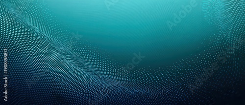 Abstract Teal Dot Pattern Background for Technology Design